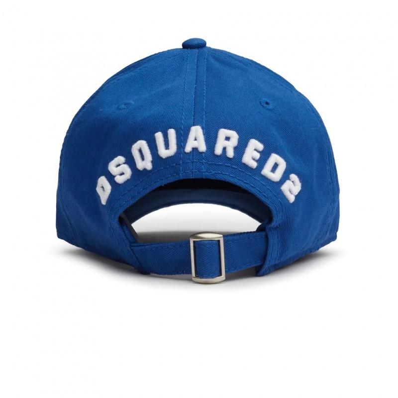 DSQUARED2 icon Italian baseball cap blue