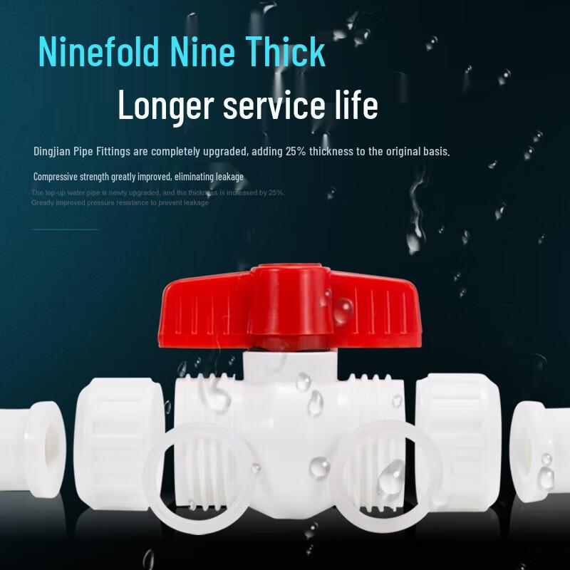 Lantuan PPR All-Plastic Live-Joint Ball Valve