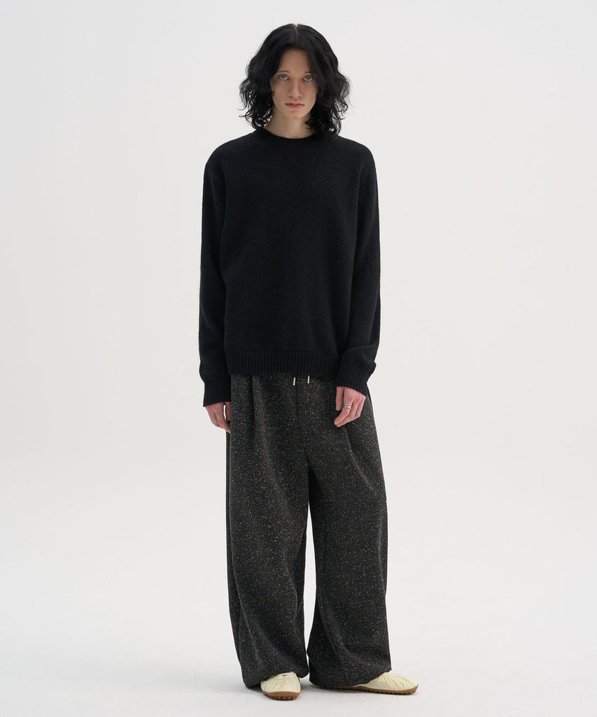 TRIP LE SENS [100% Wool] Pure Light Round Knit_Black