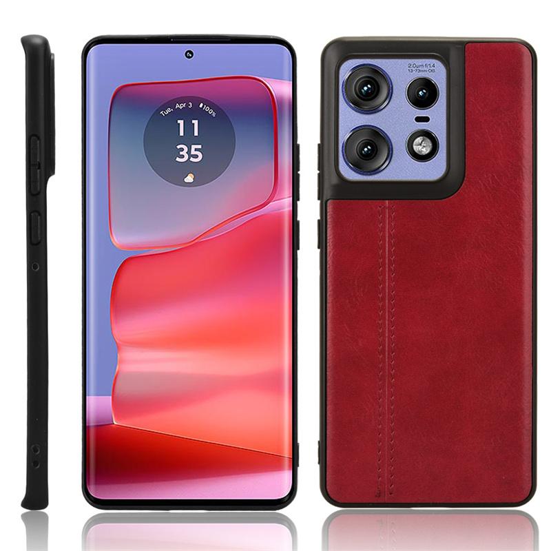 Чехол из кожи с прострочкой и текстурой для Motorola Edge 50 Pro Moto Edge 50 Fusion Ultra Cover, легкий, ультратонкий, ударопрочный защитный чехол