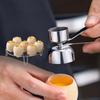 Металлические вареные яйца Креативные гаджеты Двусторонний нож для яиц из нержавеющей стали 304 Яичные ножницы Кухонные принадлежности Инструменты