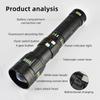 Powerful Zoom LED Flashlight Power Display Rechargeable White Laser Torch Waterproof Outdoor Hiking Long Range Tactical Lantern