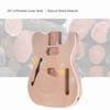 Unfinished Electric Guitar Body Blank Guitar Body Barrel DIY Mahogany and Composite Wooden Body Guitar Parts