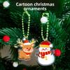 Милые рождественские брелоки, студент Санта Клаус, рождественские снеговики, декоративные подвески, рождественские маленькие подарки