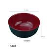 Black-Red Melamine Ramen Bowl Imitation Porcelain Fruit Salad Fast Food Tableware Frosted Noodles Rice Bowls Kitchen Accessories