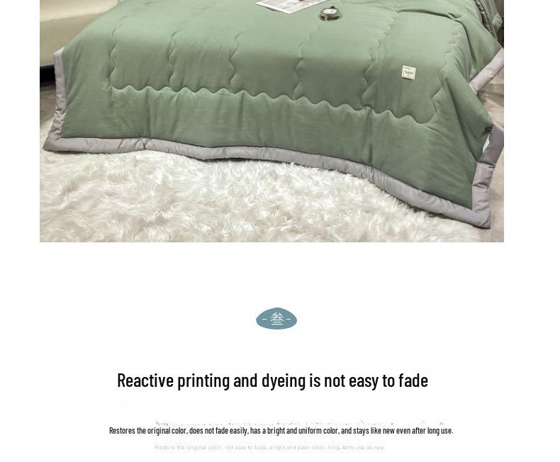 Antarctic Washed Cotton Lightweight Summer Quilt - Single/Dormitory, Double, Machine Washable