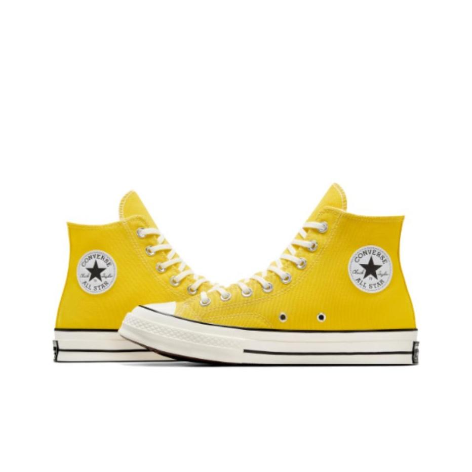 Converse Chuck 70 Fashion Versatile High-Top Canvas Shoes Unisex Sneakers Yellow A08618C