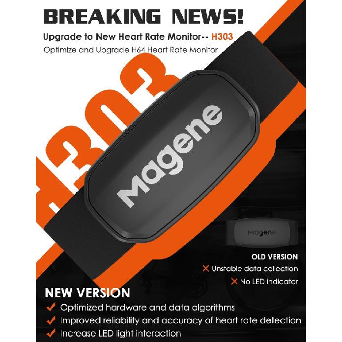 Magene H303 Пульсометр Датчик Движения Двойной ANT Bluetooth С нагрудным ремнем Велокомпьютер Велосипед Wahoo Garmin Спорт