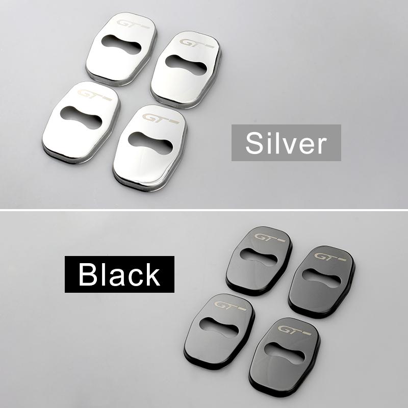 4PCS Car Door Lock Cover Protect Buckle Cover Latch Stop Anti Rust Car Accessories for Peugeot 308 408 5008 3008 207 for Citroen