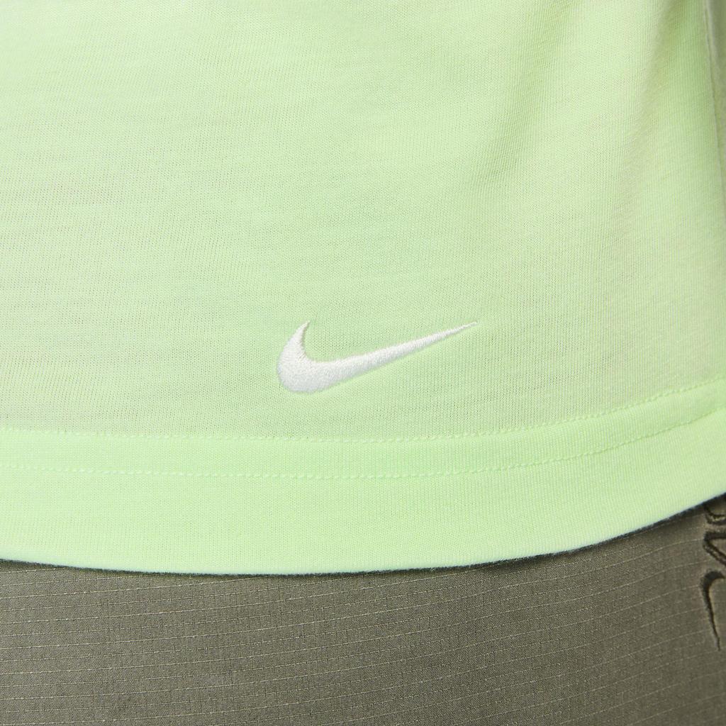 Nike Dri-Fit Adv Goat Rocks без рукавов с круглым вырезом повседневный жилет женские топы светло-зеленый DO9272-376