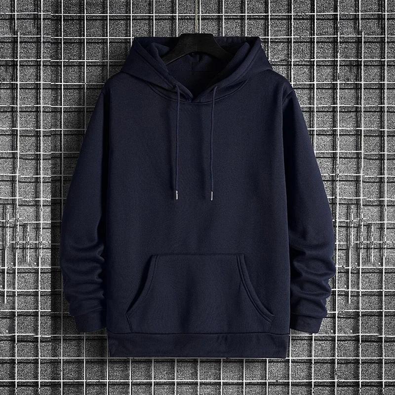 Solid Color Mens Hoodies Hot Sales Casual Sweatshirts Outdoors Sports Jogging Men Clothing Fashion Street Pullover Sportswear