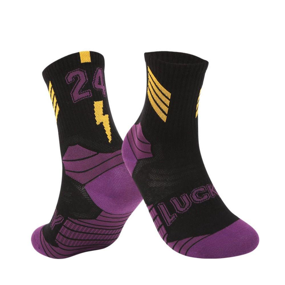 1 пара хлопковых баскетбольных носков, длинные, трубчатые, дышащие, детские, футбольные, разноцветные, удобные, махровые, для верховой езды