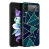 Роскошный подарочный чехол для телефона Samsung Galaxy Z Flip 4 Fold Black Hard Shell для Samsung Z Flip 3 5G Cover Couqe Cute Marble Fashion