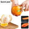 4Pcs Handheld Orange Peeler Tools Hassle-free Citrus Peel Cutter Easy Fruit Slicer Lemon Peel Remover Kitchen Gadgets