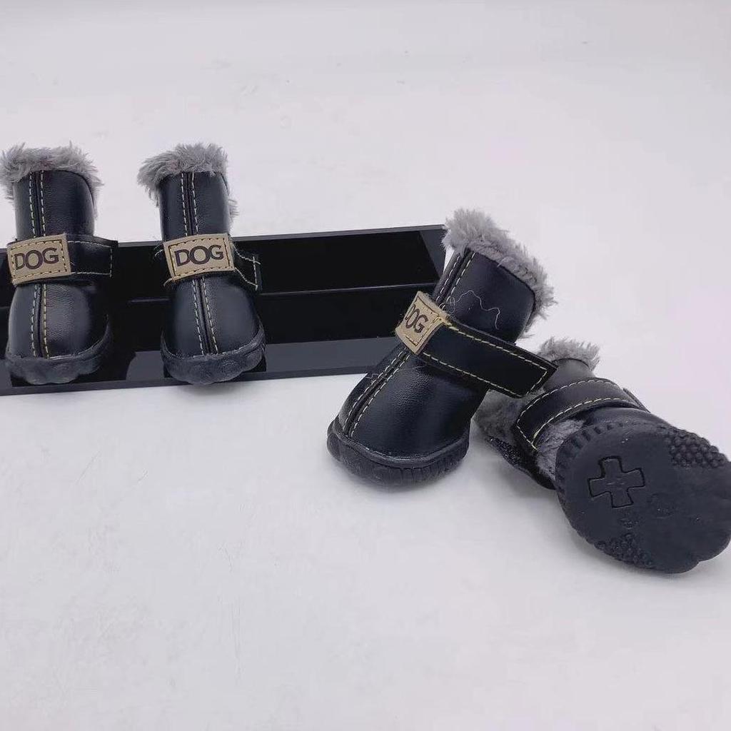 Хлопковые зимние ботинки для щенков померанского шпица и бишона фризе - Набор обуви для осени и зимы