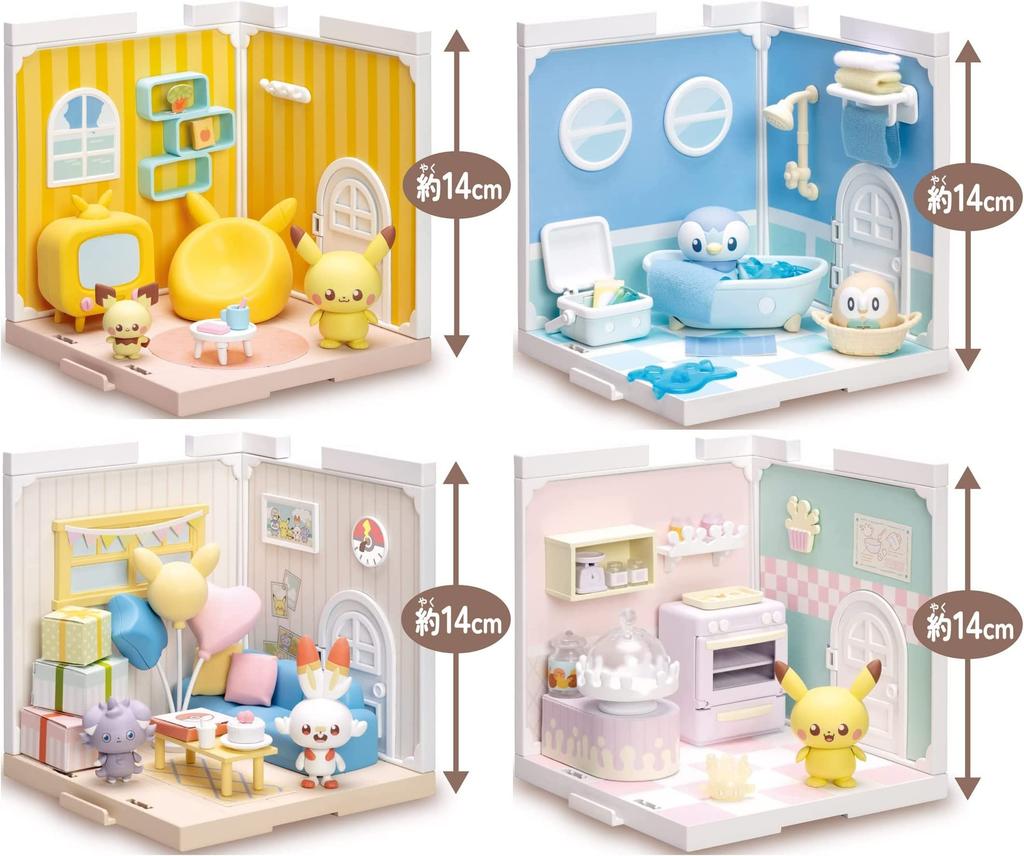 TAKARA TOMY Pokemon Poke Peace House [4-piece Set]