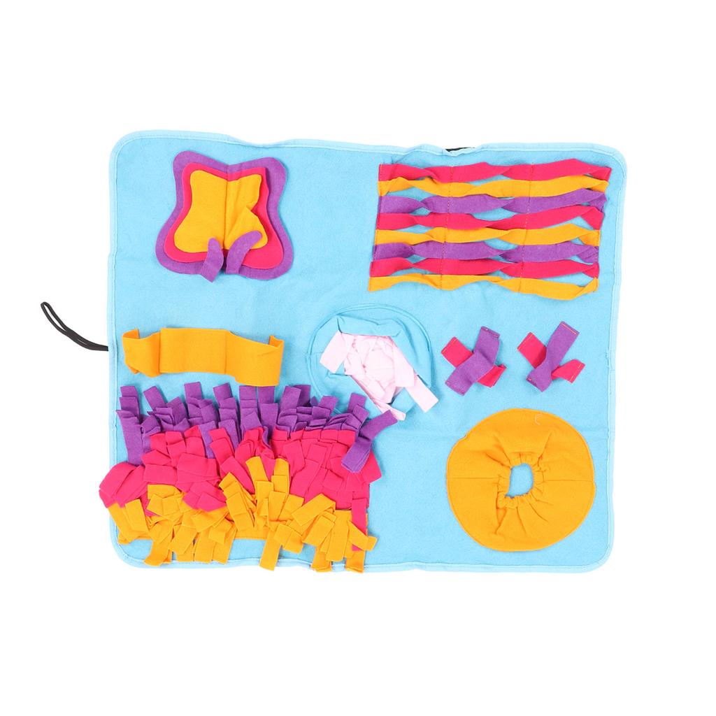 Коврик для нюханья собак, моющийся многоразовый тканевый коврик для медленного кормления домашних животных, уменьшающий тревогу, обогащающий корм для собак