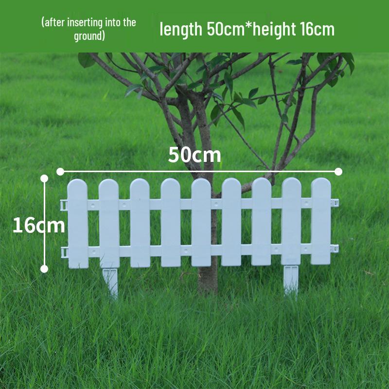 Пластиковый штакетник двойного назначения для сада, цветника, двора или школы