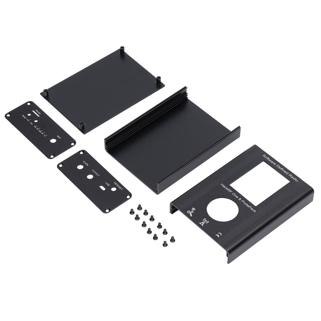 Aluminium Electric Box Waterproof Junction Enclosure Case Split Type for DIY Black