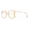 Full Rim Oval Transparent Brown Rose Gold Smartbuy Collection Tronte Mtr 97e Fashion Unisex Eyeglasses
