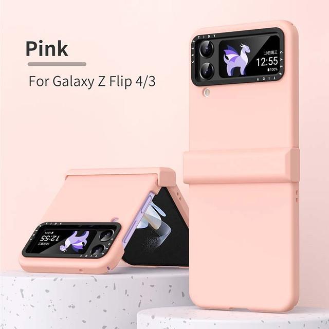 Защитный чехол для телефона Samsung Galaxy Z Flip 3 Flip 4, четырехугольный одноцветный чехол «все включено»