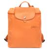 Le Pliage Green 26 Однотонный Рюкзак на Кнопке-Молнии из Переработанного Холста с Кожаной Отделкой Женский Рюкзак Оранжевый 1699919P54
