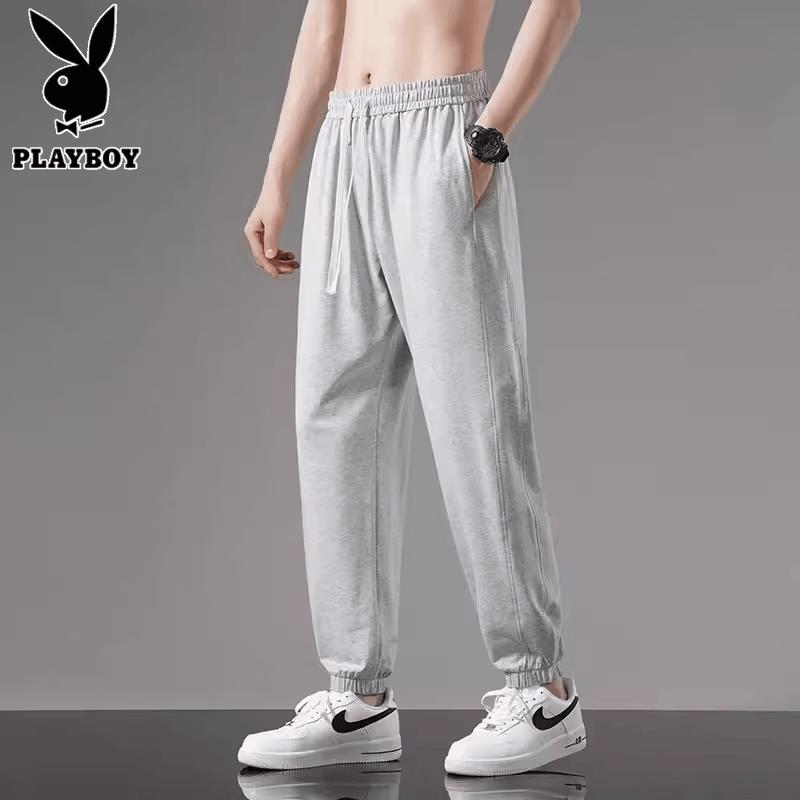 PLAYBOY Men's Summer Slim Fit Jogger Pants