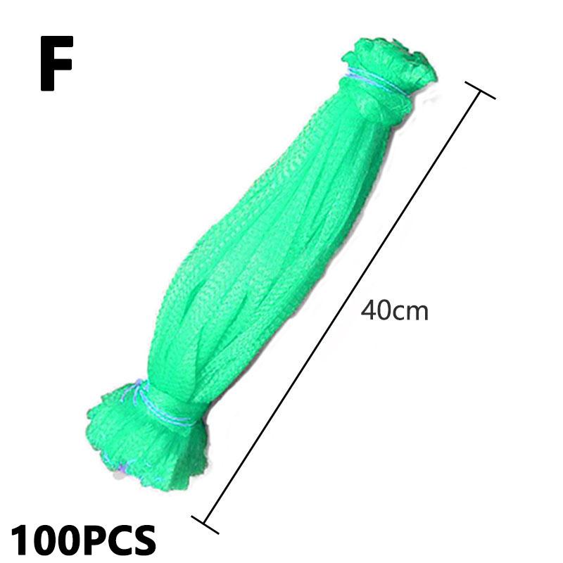 100 шт., сумка для хранения органайзера, пластиковая нейлоновая сетка, сетчатая сумка для садоводства, овощей, игрушек, фруктов