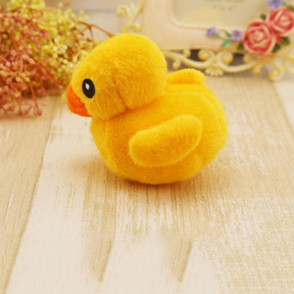 Pet Dog Cats Cute Cartoon Little Duck Animal Plush Stuffed Sound Funny Toys