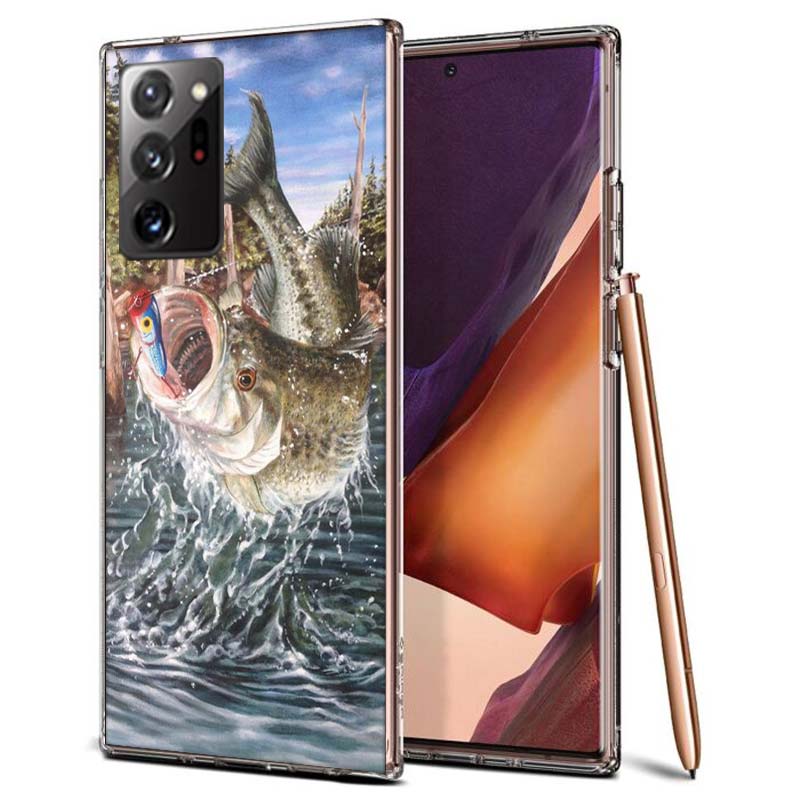 Рыболовные снасти Рыба Чехол для телефона Samsung A55 A35 A25 A15 A07 A05S A16 A17 A26 A36 A37 A56 A57 Galaxy Note 20 10 A50S A71 A51 A31