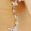 925 Sterling Silver Note Pendant Chain Bracelet Fashionable Charm Jewelry