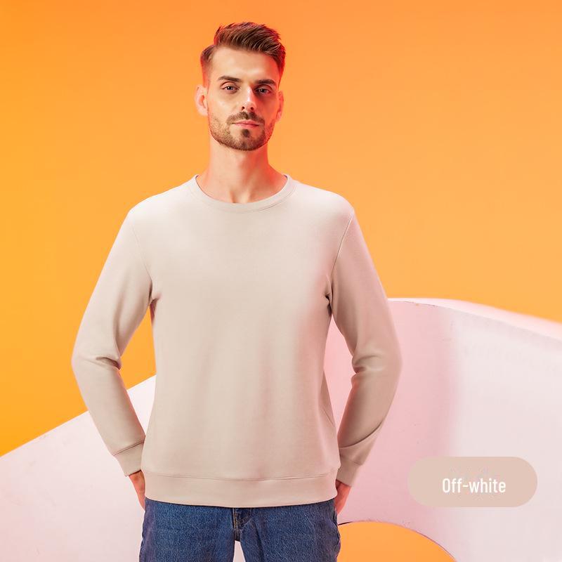 Men's Lyocell Tencel Cashmere Antibacterial Thermal Undershirt Sweater