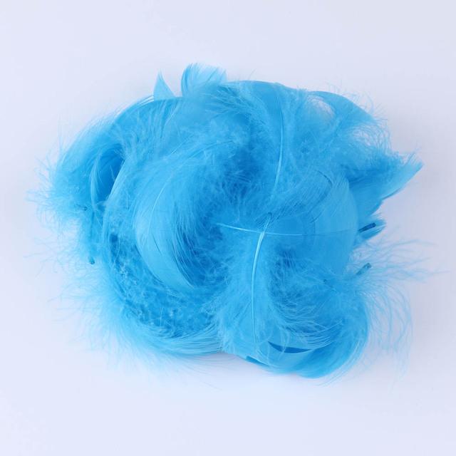 Натуральное гусиное перо 5-8 см, белый шлейф для изготовления ювелирных изделий, серег, свадебных украшений, перья для завязывания мух, 100 шт.