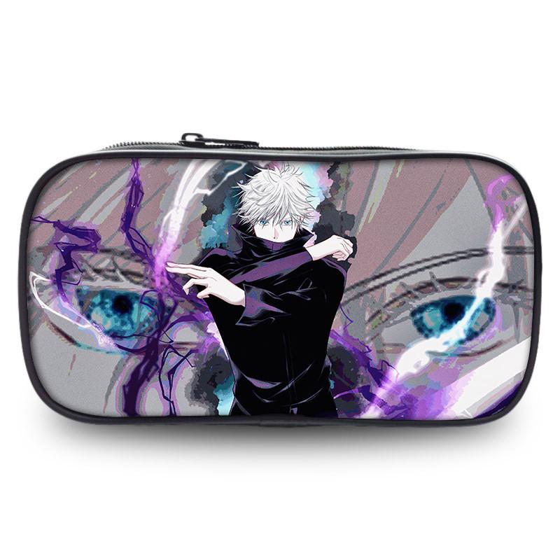 Пенал Jujutsu Kaisen большой вместимости, прочная ткань Оксфорд, аниме-держатель для канцелярских товаров