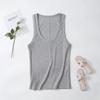 2025 Summer New Product Women's Slim Fit Solid Color Suspended Ribbed Tank Top Spicy Girl Style T-shirt