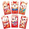 12PCS Chinese Red Envelopes Chinese New Year Rabbit Year Lucky Money Envelopes Red Pockets Spring Festival Hong Bao Envelopes