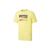 Training Casual Sports Crew Neck Short Sleeve T-Shirt Men Tops Yellow 532704-40