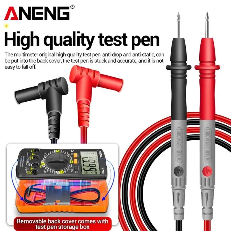 Ultra-thin Multimeters ANENG SZ08 Auto Voltmeter AC DC 220V Digital Storage Professional Meter Resistance Handhold Testers