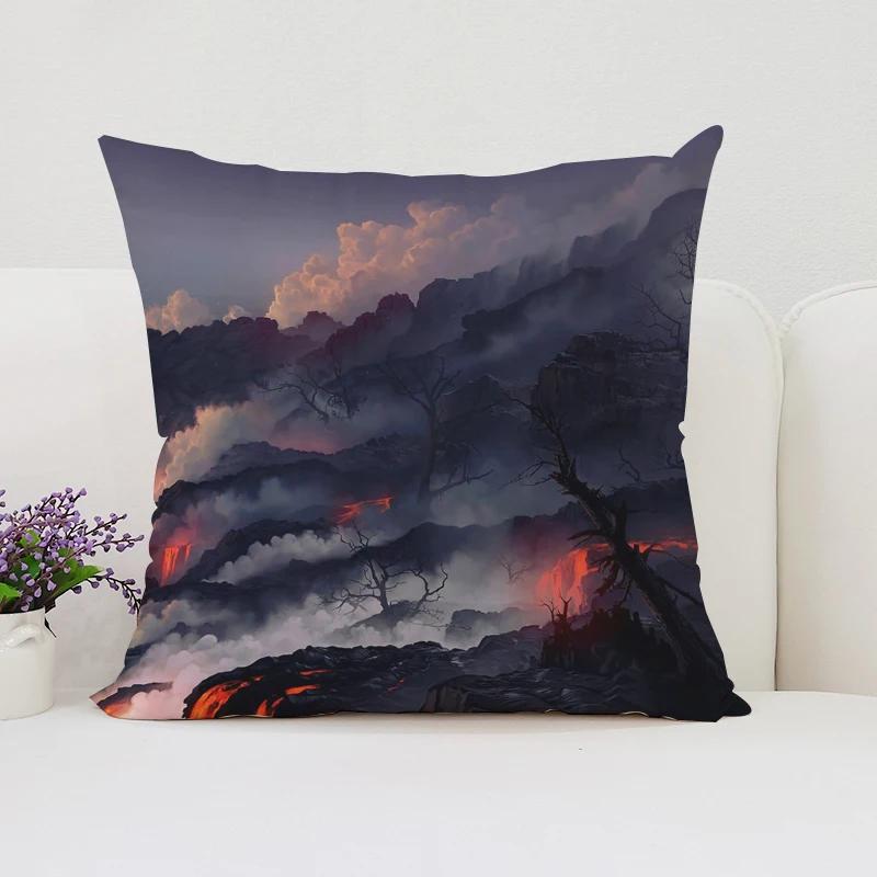 Японская Сакура Домашний Декор Декоративная Наволочка для Подушки для Подушек в Гостиную Эстетичное Украшение Комнаты Наволочка 45*45