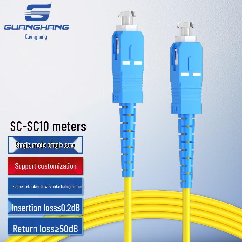 Guanghang Telecom-Grade Single Mode Simplex Fiber Optic Patch Cable