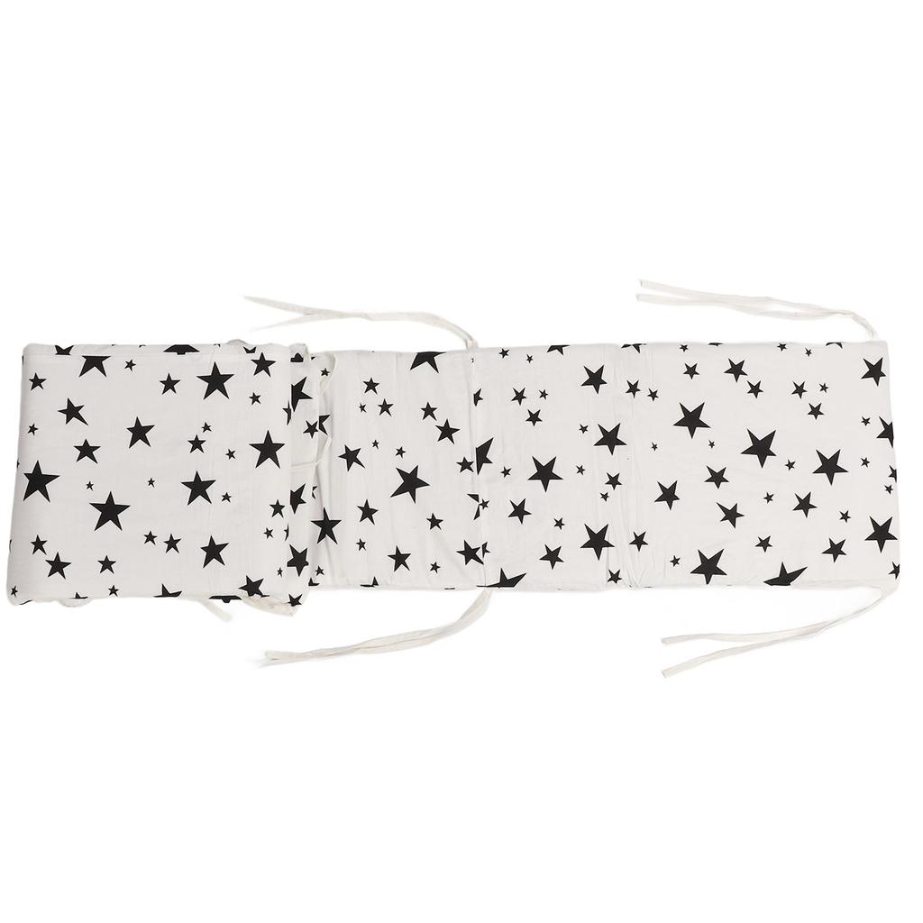 Baby Bed Bumper Removable Washable Printed One Piece Crib Bumper Infant Safety Bed Rail for All