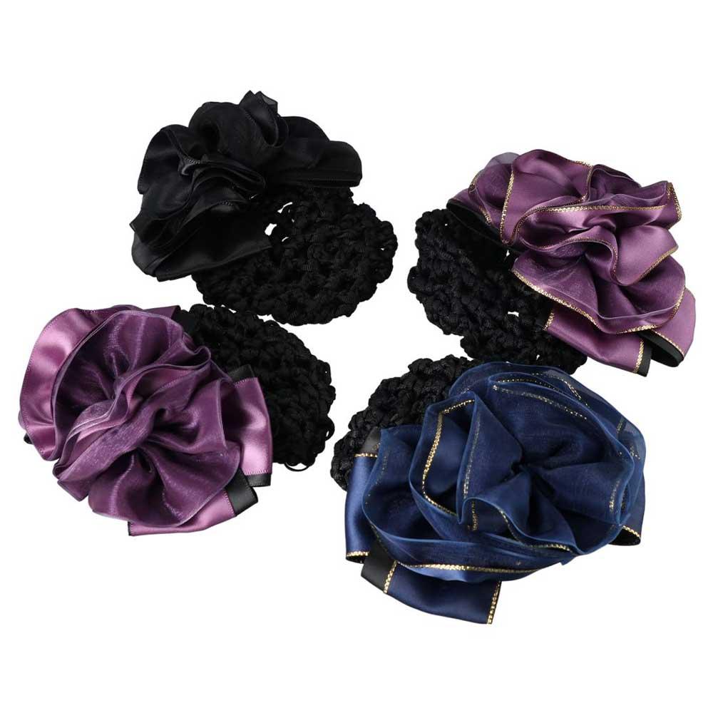 Hair Accessories Sweet Hotel For Girls Hair Clip Female Hairgrips Cover Net Floral Spring Clip Ponytail Clip Korean Bun Snood