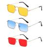 3pcs/set High Quality Rectangle Sunglasses Women Metal Frame Glasses Vintage Square Sun Glasses for Men Shades Female Eyewear