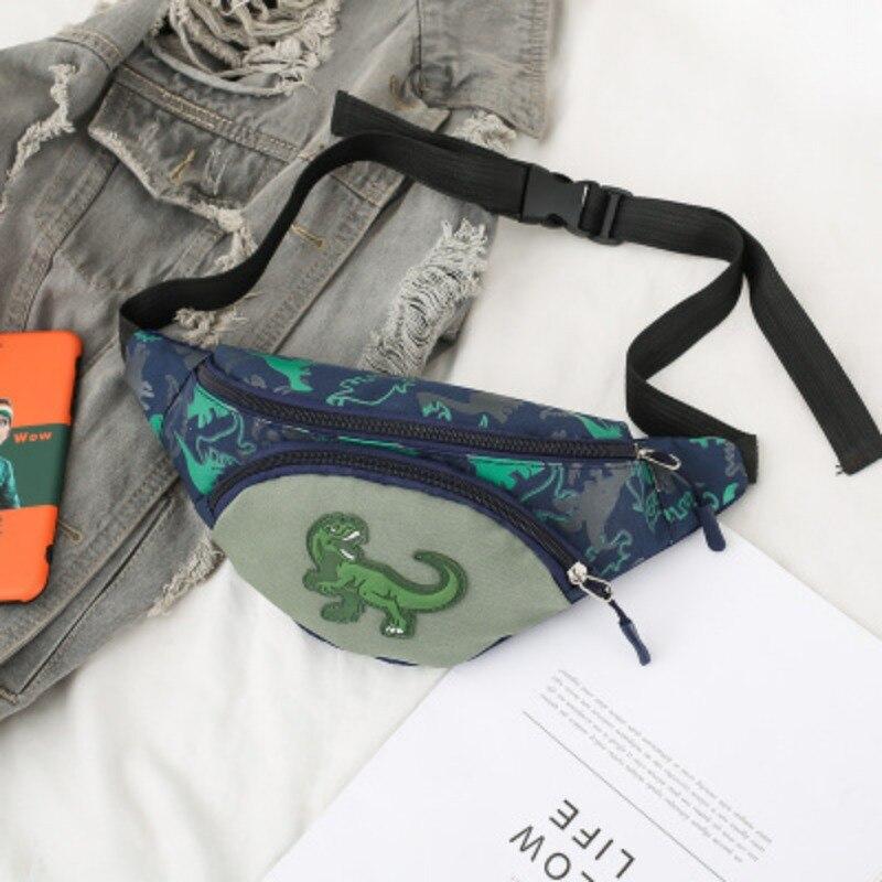 Милые сумки для хранения динозавров с героями мультфильмов для детей, наушники, сумка для денег, органайзер, модная нагрудная поясная сумка, детская поясная сумка