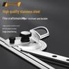 High-Precision Stainless Steel Vernier Protractor 360° Angle Measuring Tool