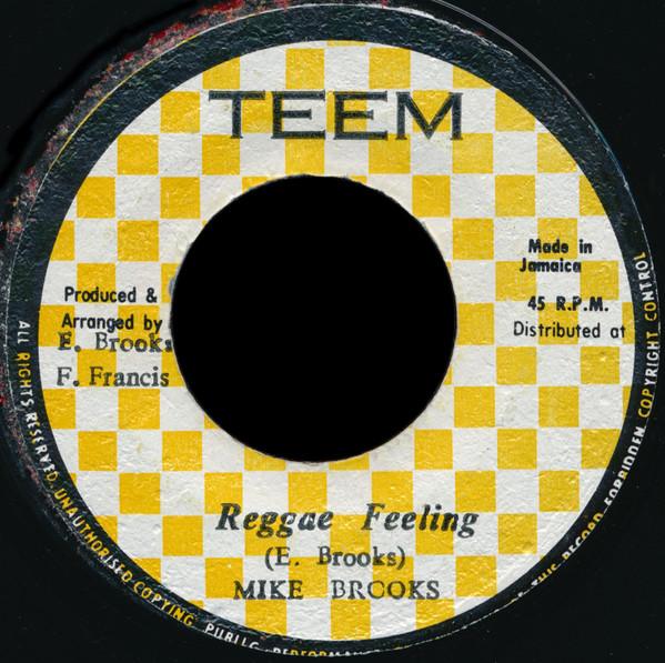 7-дюймовая пластинка MIKE BROOKS Reggae Feeling NONE Teem Jamaica Reggae Ska Dub Б/у