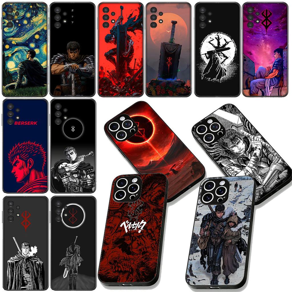 Чехол для телефона Berserk Anime Guts для Apple iPhone 16 17 Air 14 15 Pro Max Plus 16+ 16E 14+ ProMax