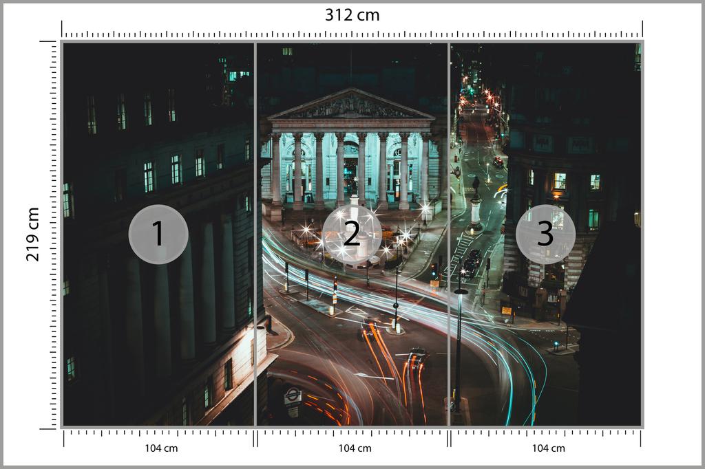 Фотообои Лондон Ночью Флизелин 312x219