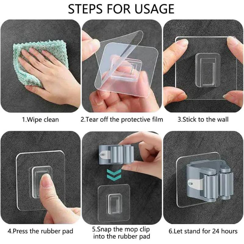 Настенный держатель для швабры, вешалка для щетки и метлы, стеллаж для хранения вещей, в ванной комнате, крючки для подвесных труб, бытовые инструменты для дома