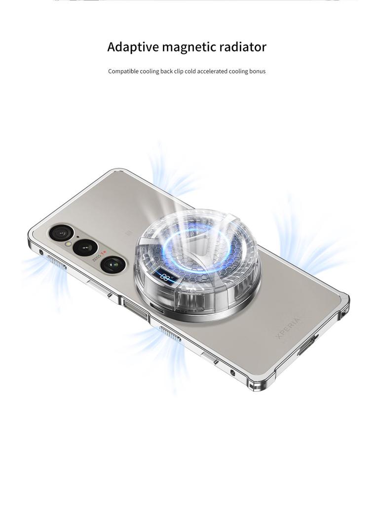 Heat-Dispersing Metal Case with Clasp for Sony Xperia 1VII/1VI - Drop-Proof Supercar Design